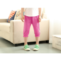 Newest Fashion Girl Casual Loose Linen Trousers,Kids Elastic Hems Pants